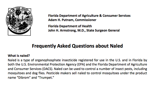 Florida Department of Agriculture - Naled